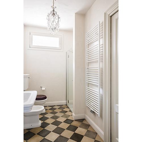 Radiateur sèche-serviette Cool, en aluminium, raccord central  Anwendung 1