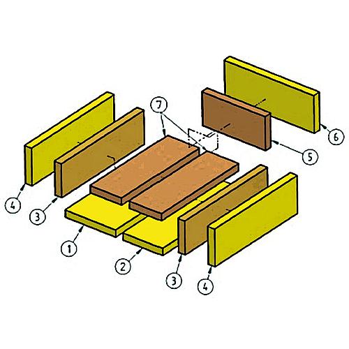 Pierres réfractaires pour chambre de combustion Standard 1