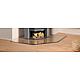 Accessoire poele plaque sol en verre 6 mm trapeze B2 1000x1200 mm