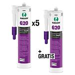 Lot promotionnel de colle de construction Rapid RAMSAUER 620, 5 pièces + 1 tube de colle de construction Rapid OFFERT