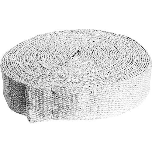 Ruban textile sans amiante 80x3 mm   fibre de verre emballage  = 10 metres