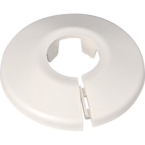 Rosace simple de radiateur fendue blanche