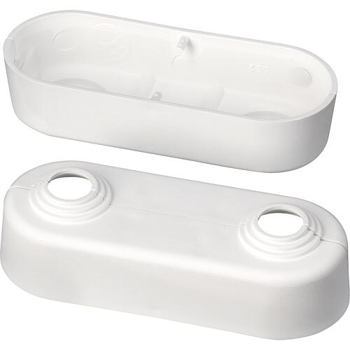 Rosace double pour radiateur Ø tube 10,12,15,18 UE = 10 pcs