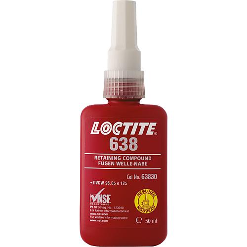 Colle d’assemblage haute résistance (DVGW/NSF) LOCTITE 638, flacon doseur de 50 ml