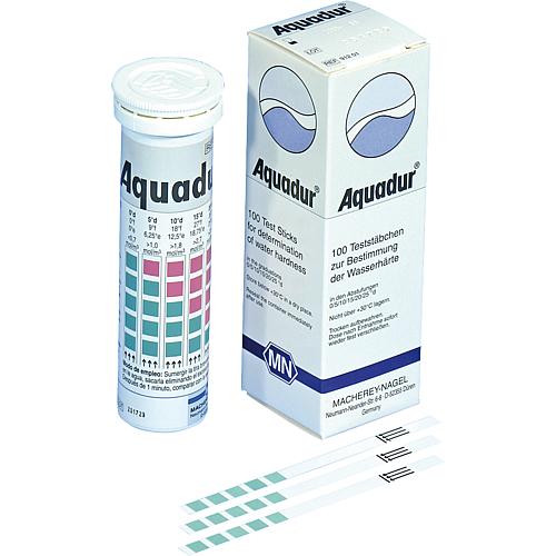 Languettes AQUADUR®, pour déterminer la dureté de l'eau, 3 ..25°dH Standard 1