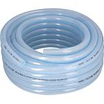 PVC-Flexible en tissu 19x26mm DN20 (3/4") 25m, transparent/convient p. aliments, max. 10bar +60°C