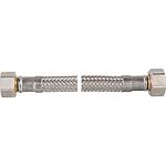 Tuyaux flexibles renforcés 3/8", 
2 x droit avec écrou-raccord (joint intégré)