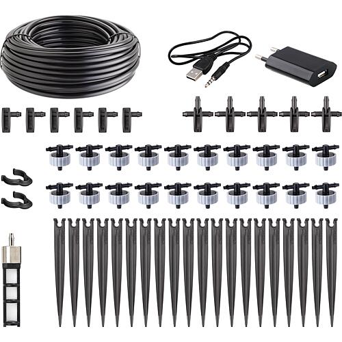 Kit de démarrage Irrigation goutte à goutte "Aqualux" pour jusqu'à 20 plantes Anwendung 2