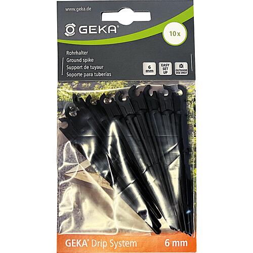 Support de tube Geka Drip System avec piquet de terre ø 6 mm Anwendung 1