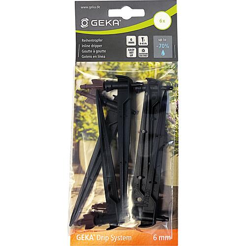Geka Drip System Goutteurs fin de ligne ø 6 mm Anwendung 1