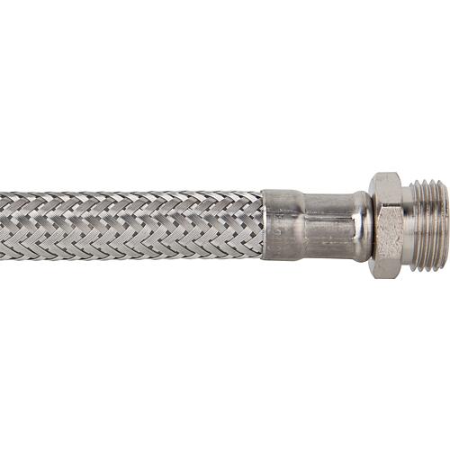 Flexibles tressés 3/8",
1 x droit avec embout conique (M)
1 x droit avec raccord Anwendung 1