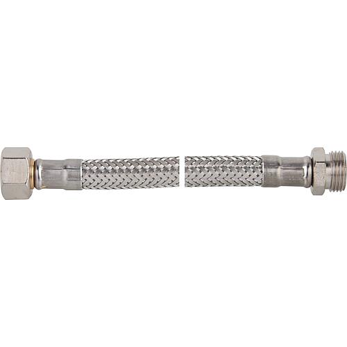 Flexibles tressés 3/8",
1 x droit avec embout conique (M)
1 x droit avec raccord Standard 1