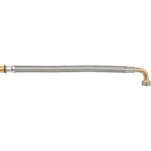 Flexible tressé KTW-A inox L=500 3/4" coude fem x male