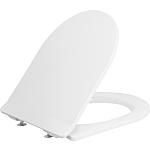 Abattant WC Design "Danio Slim" avec abaissement automatique Duroplast blanc