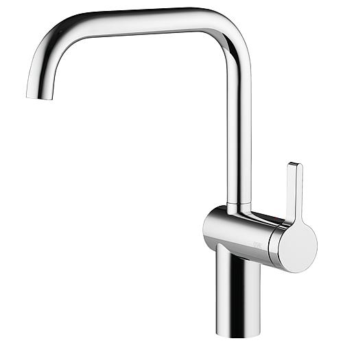 Mitigeur d'évier KWC Livello bec pivotant saillie 223 mm chrome