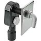 Siphon encastre PE avec rosace en inox DN 40/50