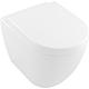 WC sur pied à rinçage en profondeur sans rebord, V&B Subway 2.0 blanc