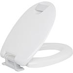 Abattant WC Hamberger Haromed Softclose, hauteur de siège 5cm poignée de support grise