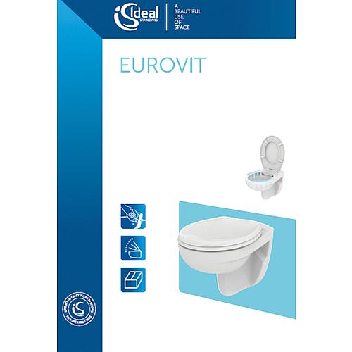 WC suspendu à fond creux  Eurovit, sans bord de rinçage Anwendung 4
