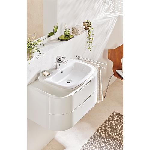 Mitigeur de lavabo Eurostyle, avec levier ouvert