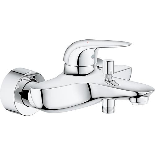 Mitigeur de baignoire Grohe Eurostyle saillie 185 mm chrome levier plein