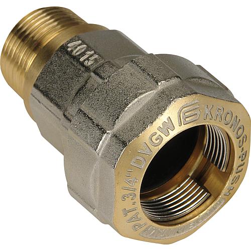 Raccord en laiton pour tube en acier DN 10 (3/8") jusqu´à DN 50 (2