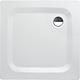 Receveur Edura carré 1000x40x1000 mm acier émaillé, blanc