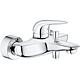 Mitigeur de baignoire Grohe Eurostyle saillie 185 mm chrome levier plein
