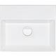 Vasque Elayla sans trou de robinet en céramique, blanc 420x130x350 mm