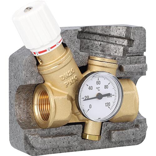 Vanne régulatrice à circulation thermostatique RTV A, avec dérivation Anwendung 1