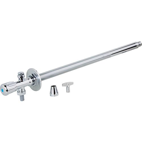 Robinet mural ext antigel Grohe avec tete sanitaire et cle