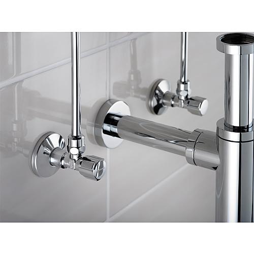 Schell vanne équerre 1/2" avec compensation logitudinale 3/8" x 10mm réf. fab. 04 917 06 99