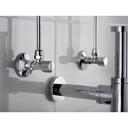 Schell vanne équerre 1/2" avec compensation logitudinale 3/8" x 10mm réf. fab. 04 917 06 99