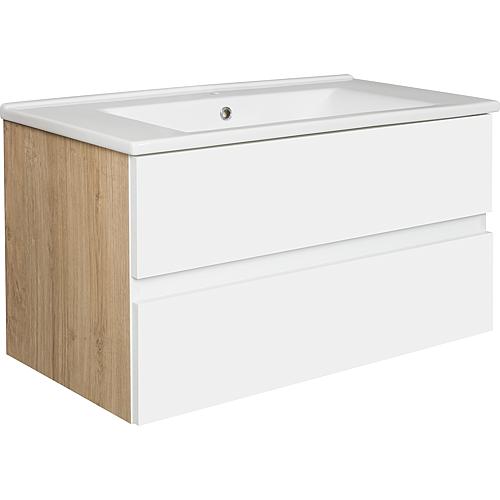Meuble sous-vasque Egan avec vasque en céramique Standard 1