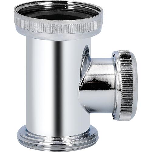 Piece d'ecartement pour ecoulement laiton chrome 1 1/4"x11/4" ;