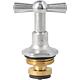 Tete de robinet de rechange 1/2" pour robinet de purge 1/2" chrome, poli