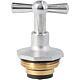 Tete de robinet de rechange 3/4" pour robinet de purge 3/4" chrome, poli