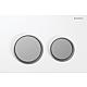 Plaque de commande Omega20, pour rinçage double touche Standard 3