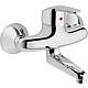 Mitigeur d'évier mural Heinrichschulte Nizza Bec orientable Saillie 110 mm chrome