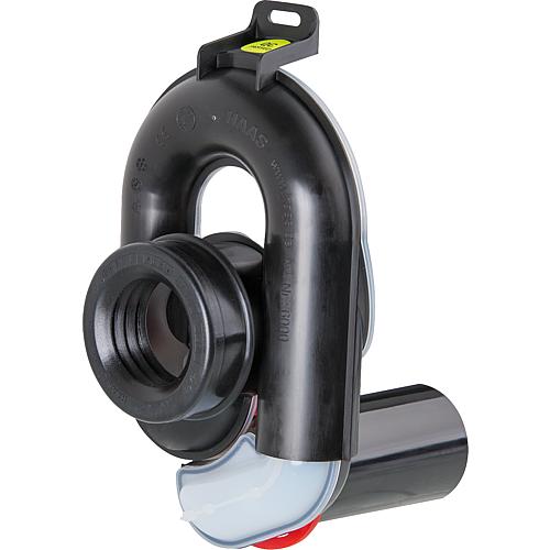 Siphon d’aspiration pour urinoir DN50 réglable en hauteur, sortie horizontale