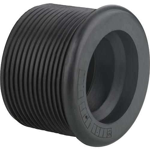 Nipple caoutchouc noir pour tube de siphon 44 x 32mm  DN32