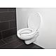 Lunette WC Elida, ouverture hygiénique sur le couvercle ouvert