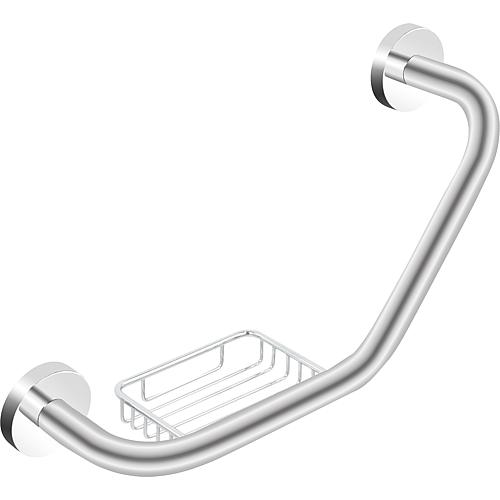 Barre d'appui Eldrid avec porte-savon, coudée Standard 1