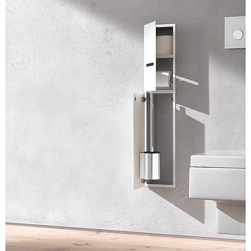 Conteneur encastré WC Asis, avec 2 portes en verre Anwendung 1