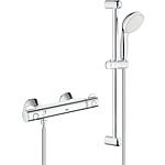 thermostat douche Grohe Grohtherm 800 avec kit douchette Tempesta II,600mm, chromé