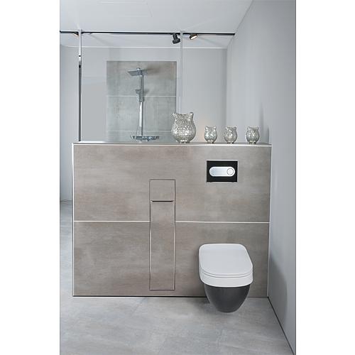 Caisson WC encastré Zero à carreler, fermé, hauteur 800mm, 2 portes à carreler Anwendung 3