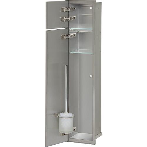 Niche murale WC 2 portes pour carrelage lxh: 185x831 mm butée gauche