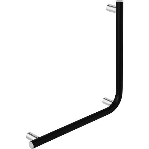 poignee d'angle Elida 90° noire mate lacque lxhxp:516x516x87mm