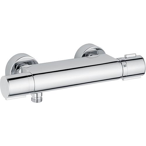 Mitigeur thermostatique de douche Heinrichschulte Alpha 400, chrome a securite intrinseque, Cool-Tec