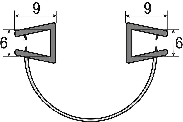 Moulure moul/ée d/écorative moderne 42 x 50 mm Blanc L/ég/èrement stables 20 m Baguettes en polystyr/ène E-31